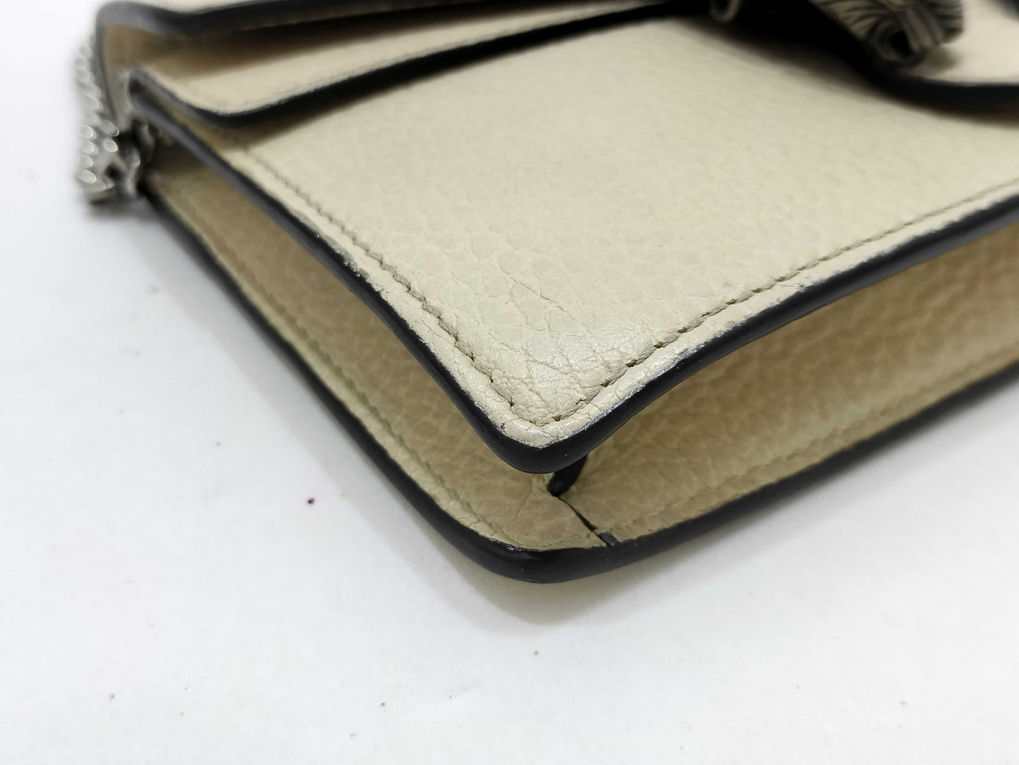 GUCCI GUCCI Gucci Dionysus Leather Clutch Bag Beige Clutch Bag