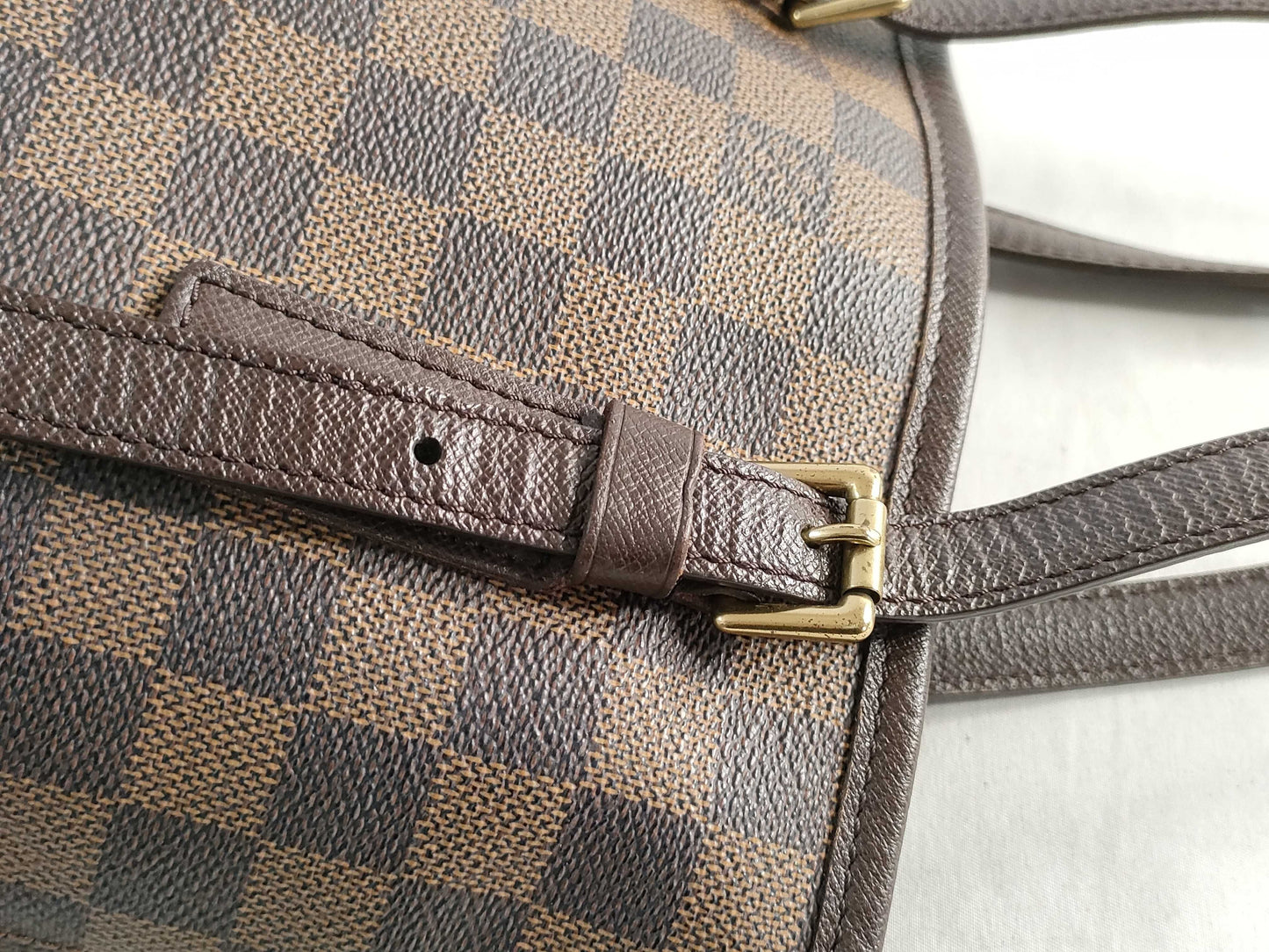 LOUIS VUITTON Damier Ebene Mare Bucket PM Tote Bag N42240