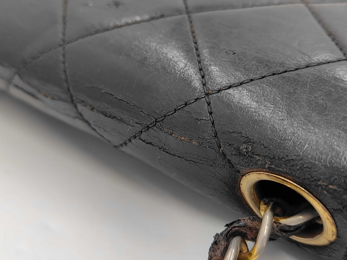 CHANEL Matelasse Lambskin Single Flap Single Chain Bag with Diana Flap, Black with Gold Hardware, 2808432, No. 2 Shoulder Bag