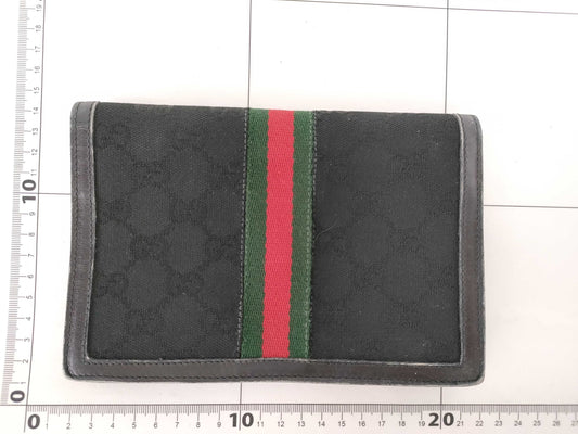 GUCCI Sherry Line GG Canvas Wallet