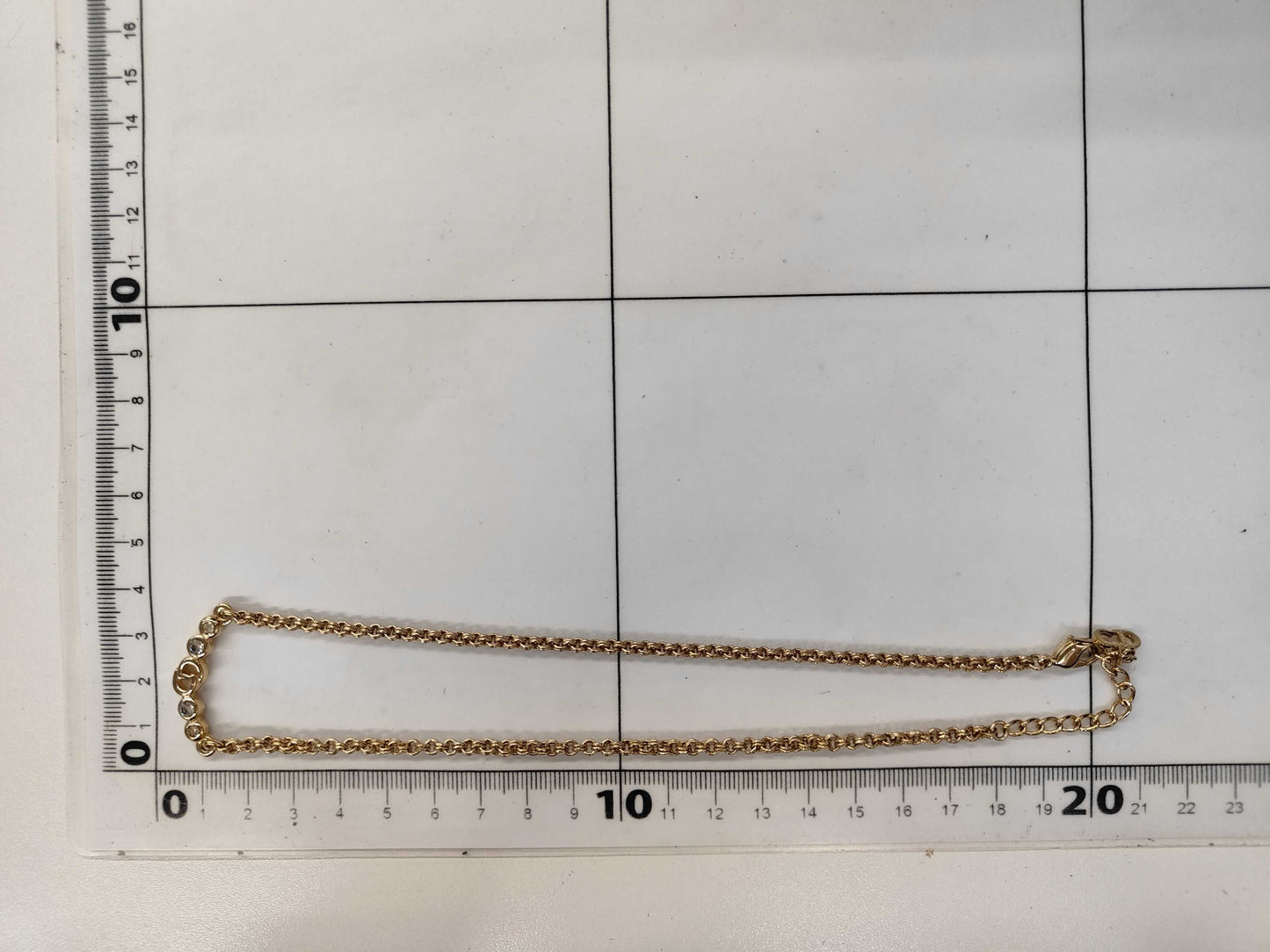 Dior CD logo rhinestone necklace