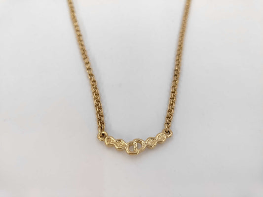 Dior CD logo rhinestone necklace