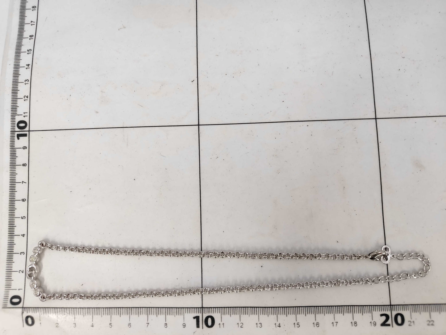 Dior CD logo rhinestone necklace