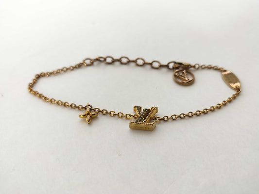 LOUIS VUITTON LOUIS VUITTON Louis Vuitton Iconic LV Bracelet Gold Bracelet/Bangle