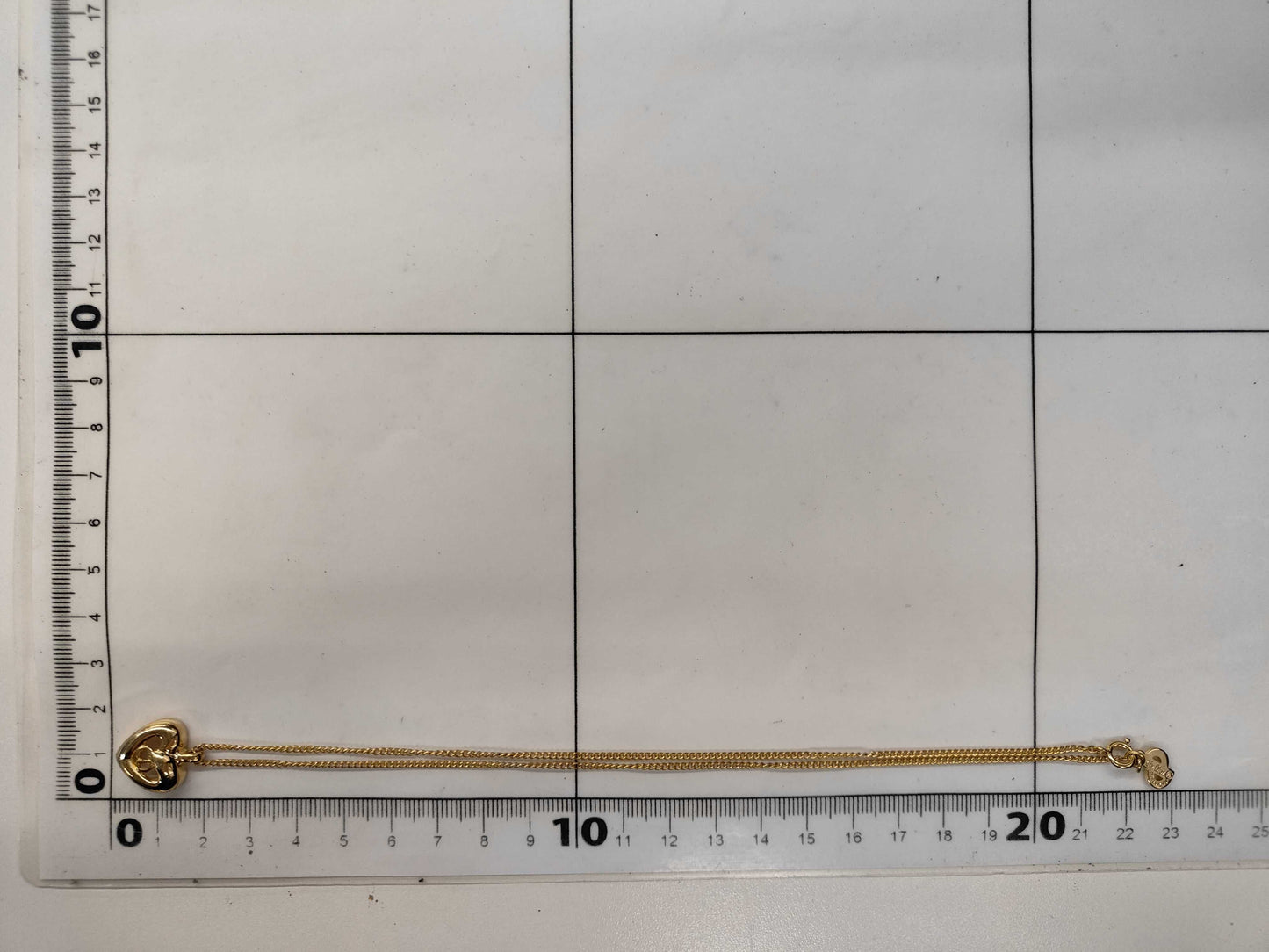 Dior CD logo heart necklace