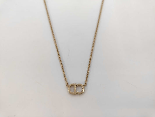 Dior CD logo rhinestone necklace