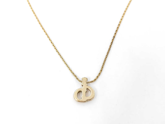 Dior CD logo rhinestone necklace