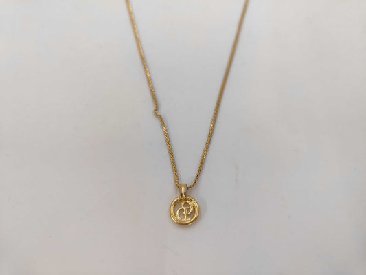 Dior CD logo necklace