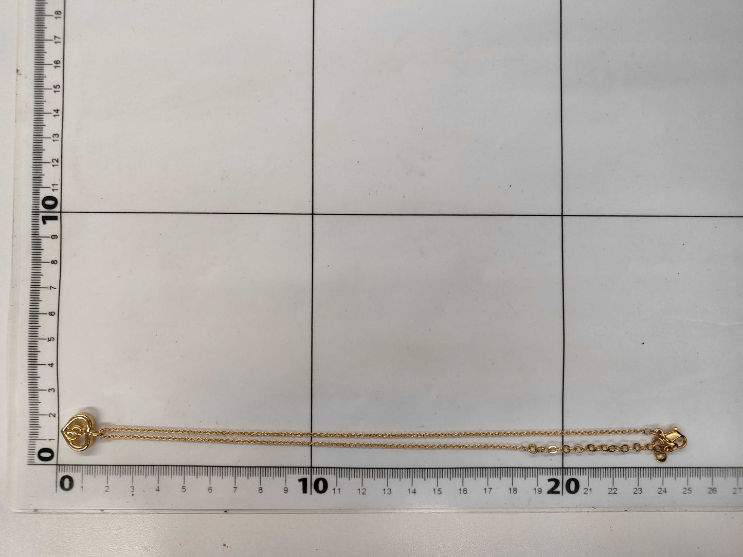 Dior CD logo heart necklace