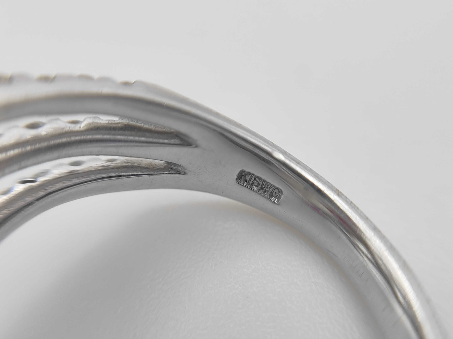 R1.16ct D0.35ct K18WG 6.7g Ring