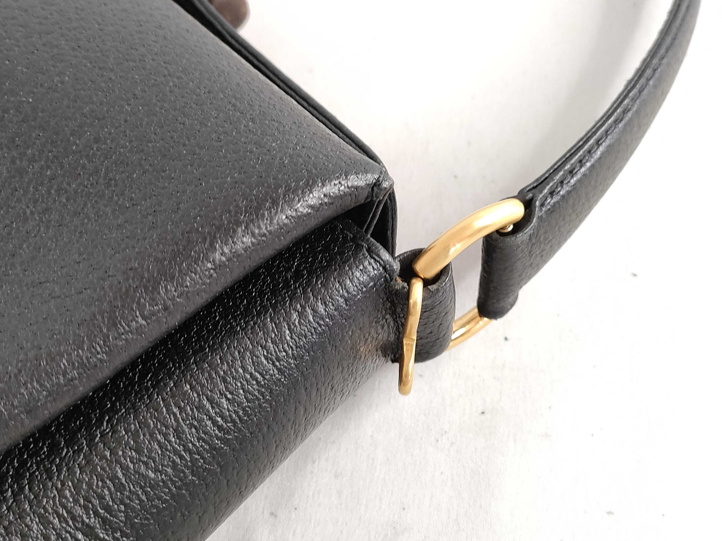 GUCCI Bamboo Turnlock Handbag 000 33 0175 Black Handbag