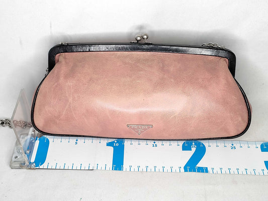 GUCCI Prada Chain Shoulder Bag Pink Gamaguchi Shoulder Bag