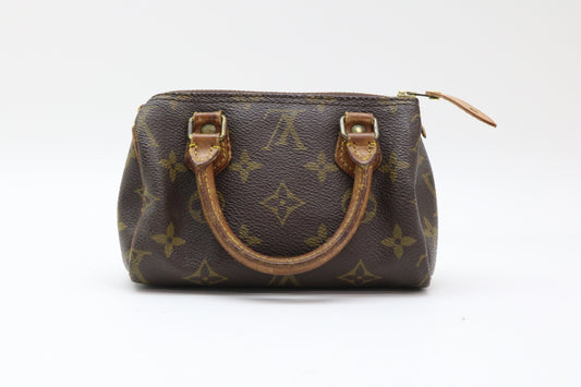 LOUIS VUITTON Monogram Mini Speedy Handbag
