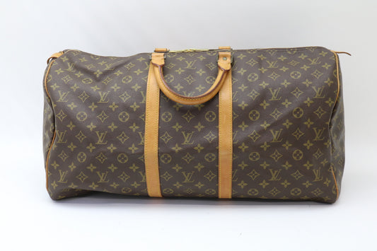 LOUIS VUITTON Monogram Keepall 60 Boston Bag