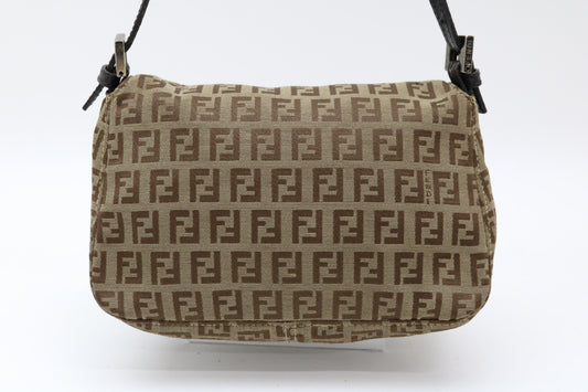 FENDI Zucchino Mamma Bucket Shoulder Bag