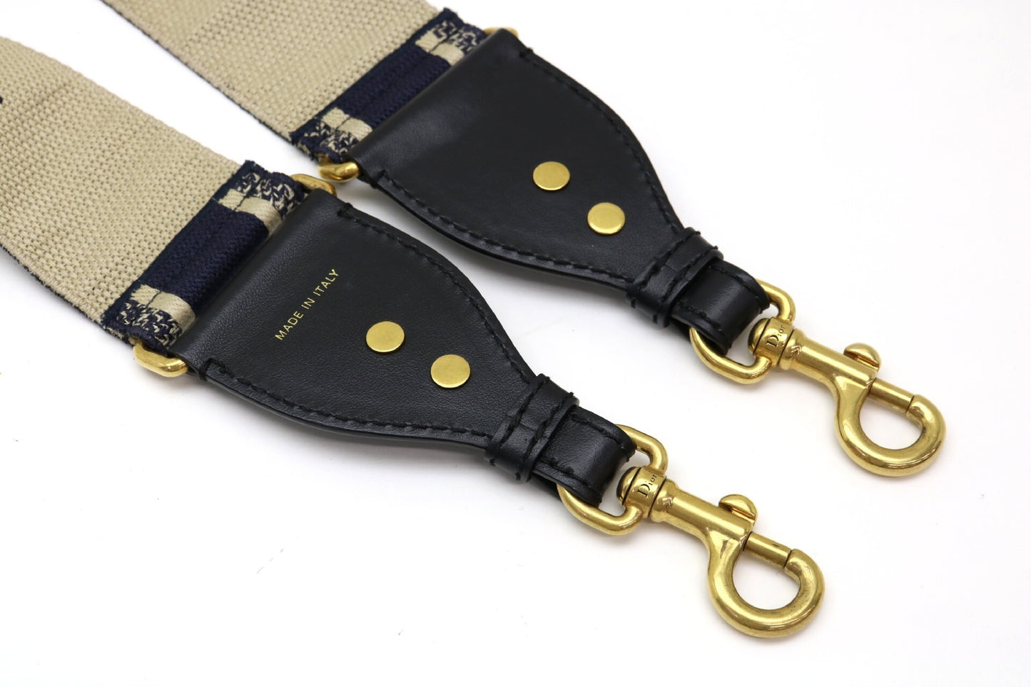 Dior Embroidered Logo Shoulder Strap