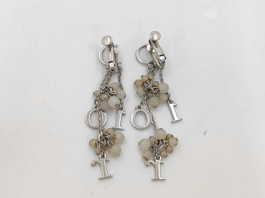Dior logo motif earrings