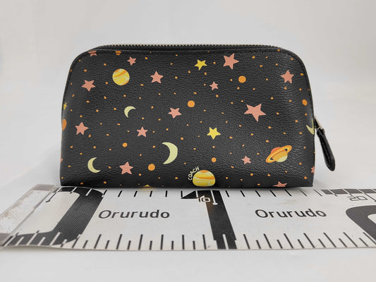 COACH PVC Space Motif Cosmetic Pouch