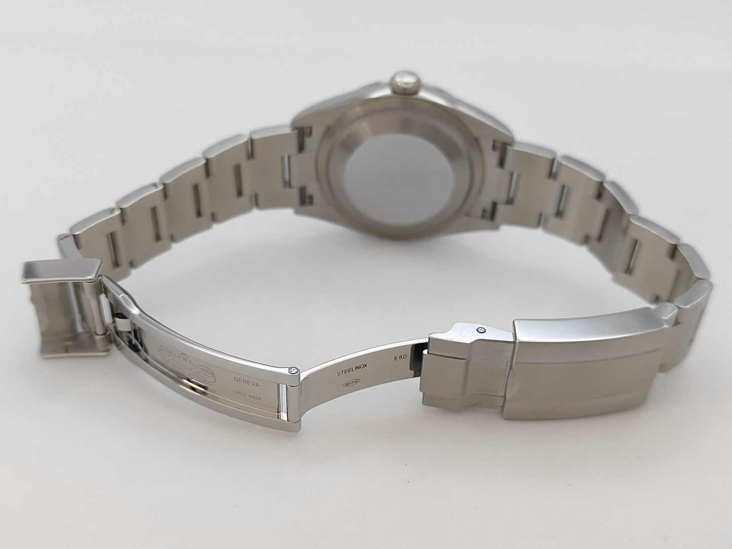 ROLEX 124270 N26467F8 Black Dial Oyster Bracelet Boys' Watch