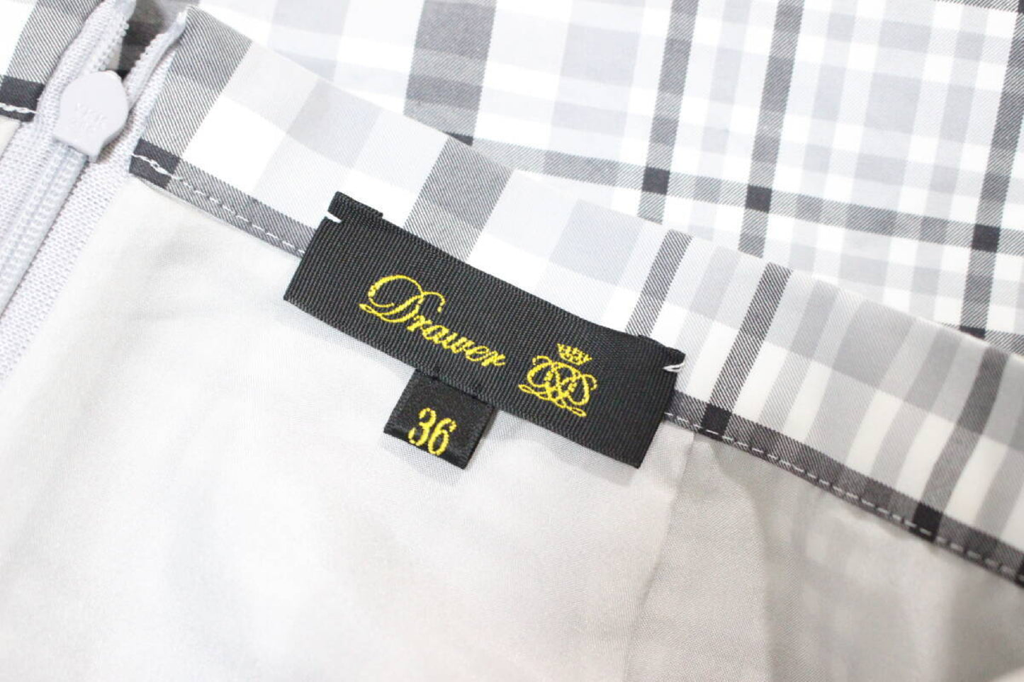 DRAWER 22SS Check Pattern Long Skirt 6524-299-1721 Skirt