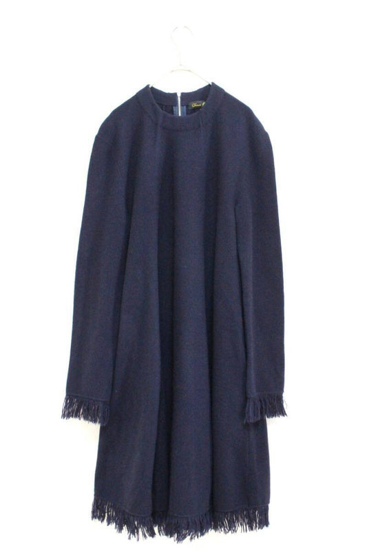 Drawer 24AW Fringe Knit Dress F872 Excellent Condition Drawer Fringe Knit Dress 6526-299-0872 Women's Dress