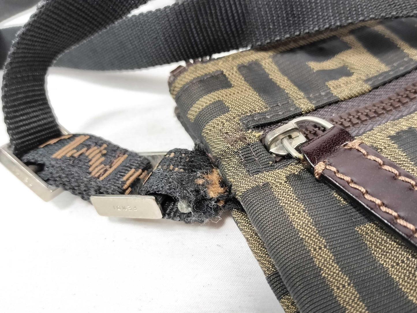 FENDI Zucca pattern nylon shoulder bag