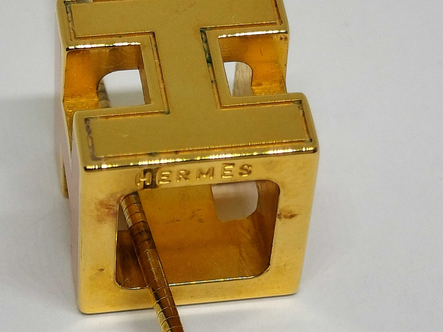 HERMES H Cube Necklace Top Necklace
