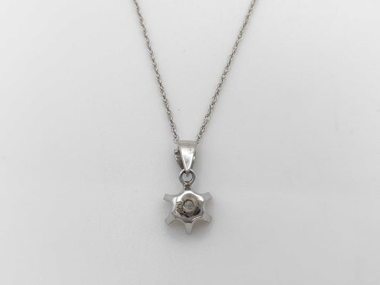 Transparent Stone Pt650/K13 3.0g Necklace