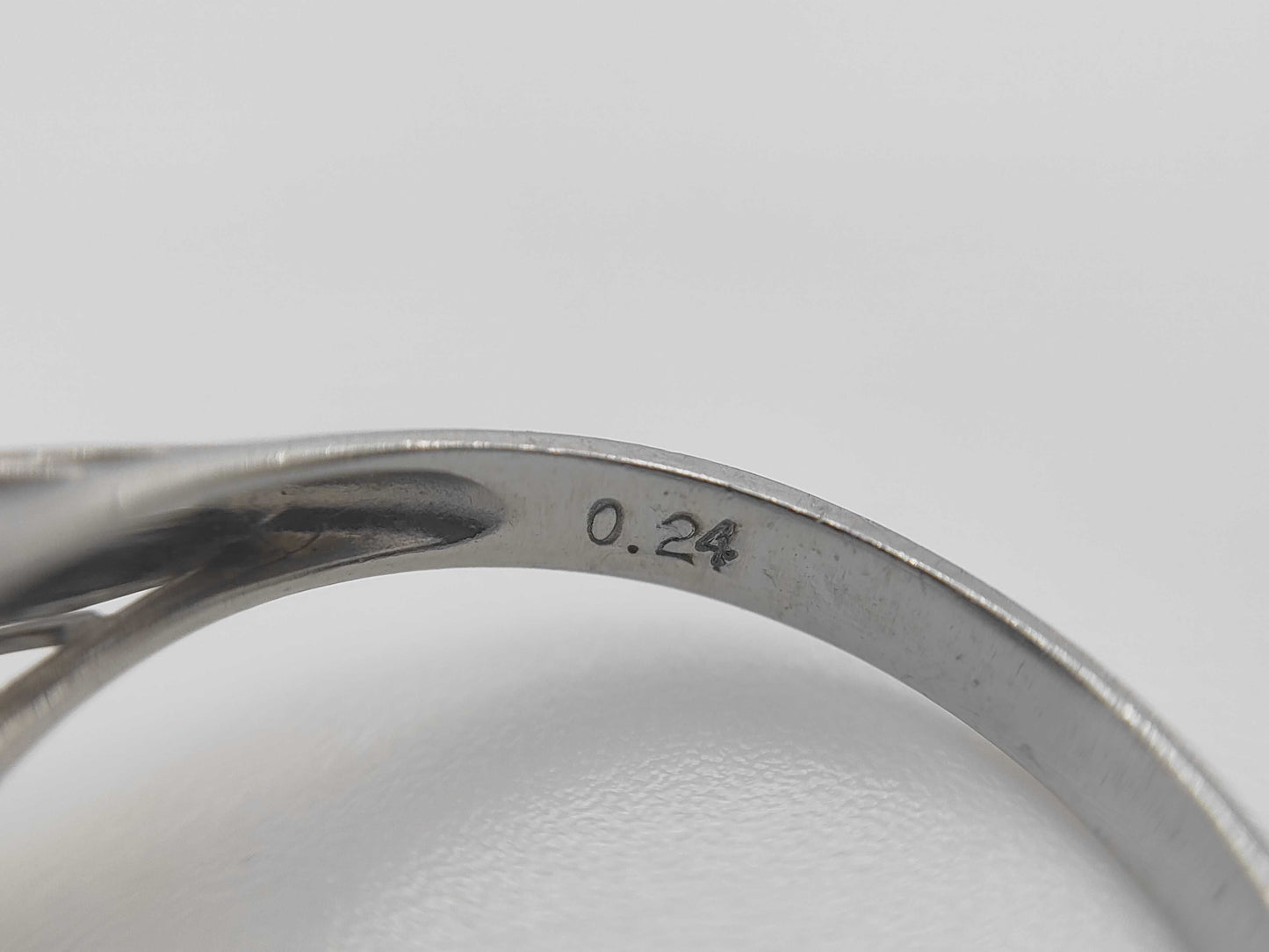 S0.67ct D0.24ct Pt900 3.9g Ring