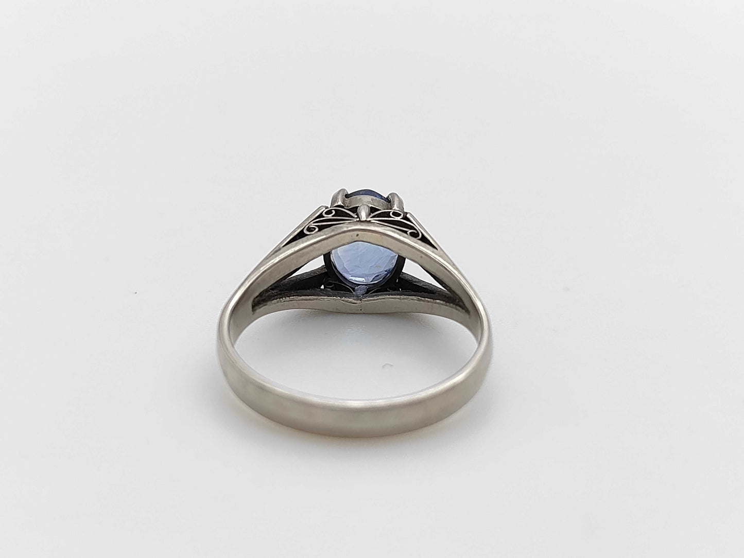 Sapphire K14WG 3.3g Ring