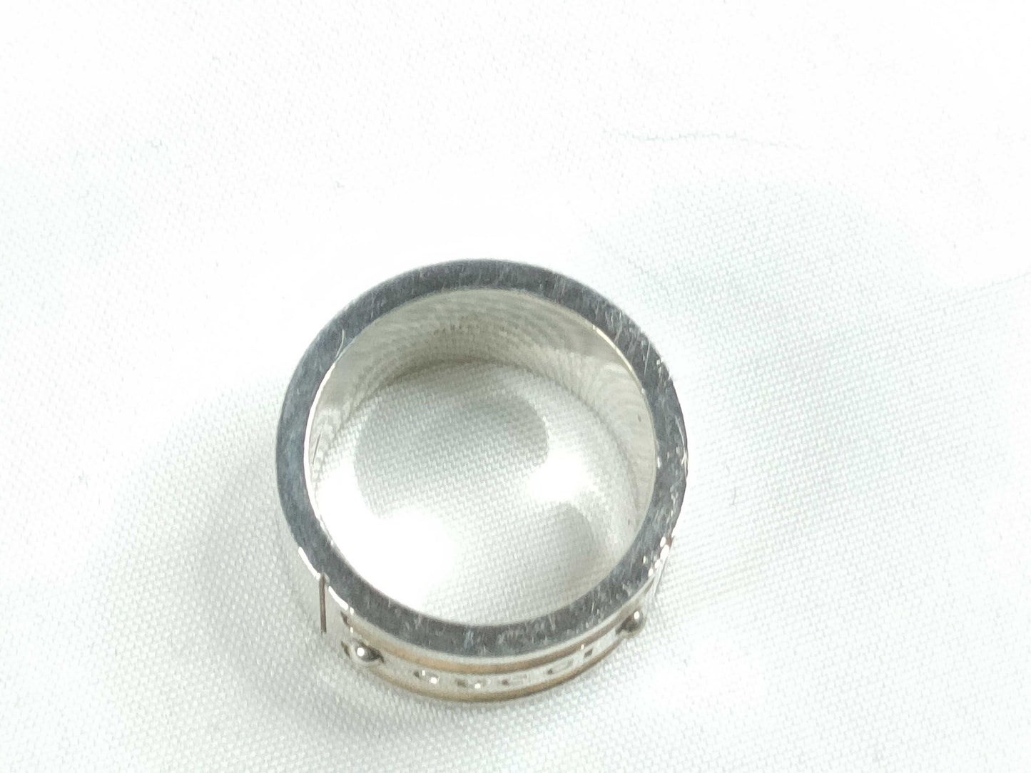 GUCCI Gucci Logo Ring, SV925, 12.6g, Size 13