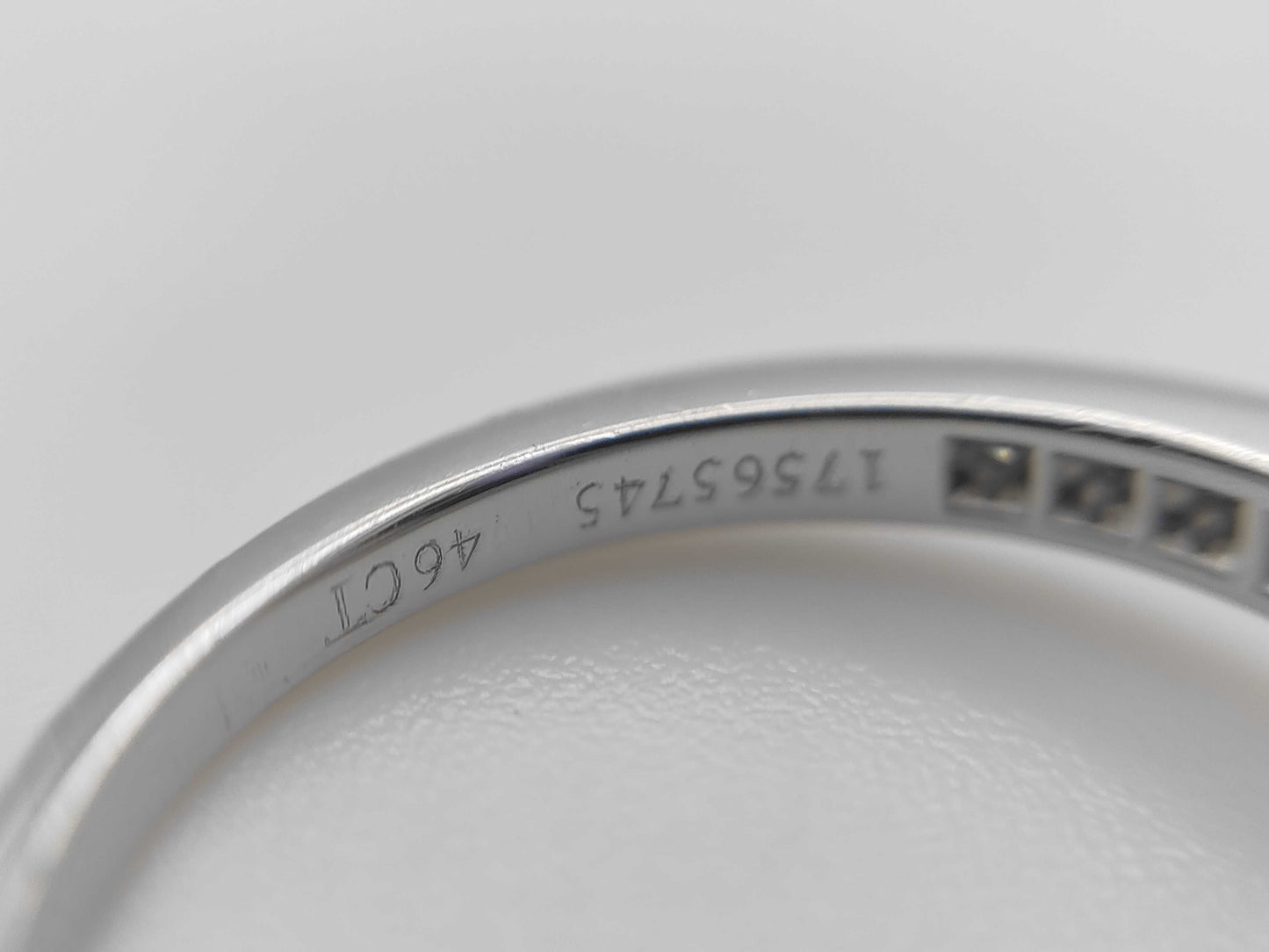 Tiffany & Co. Ribbon Diamond PT950 Ring, 4.7g