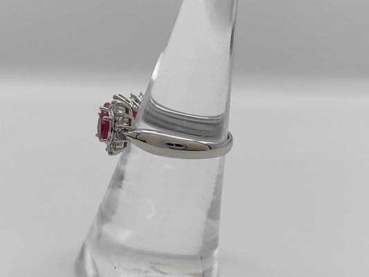 R1.63ct D0.51ct Pt900 7.0g Ring