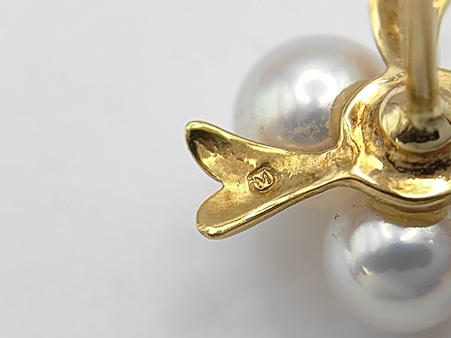 Pearl Diameter Approx. 4.2-5.0mm K18 2.0g Earrings