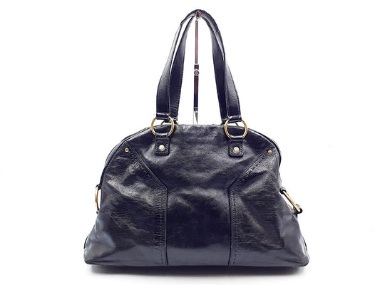 Yves Saint Laurent Muse Gold Hardware Leather Handbag