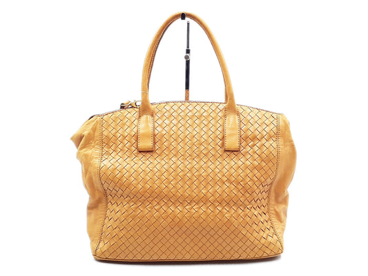 BOTTEGA VENETA 2-way Intrecciato Leather Handbag with Strap