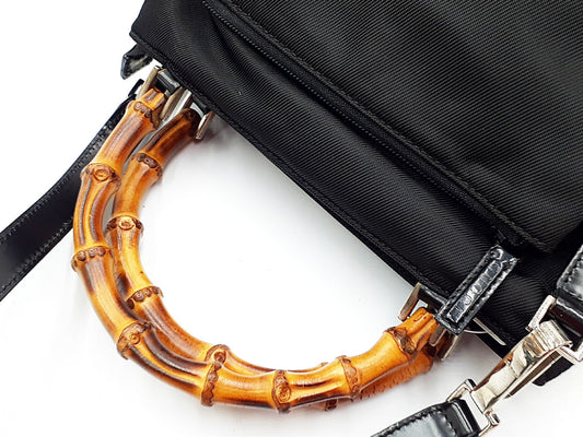 GUCCI 3-piece set: Bamboo 2-way shoulder bag, leather bag, and handbag