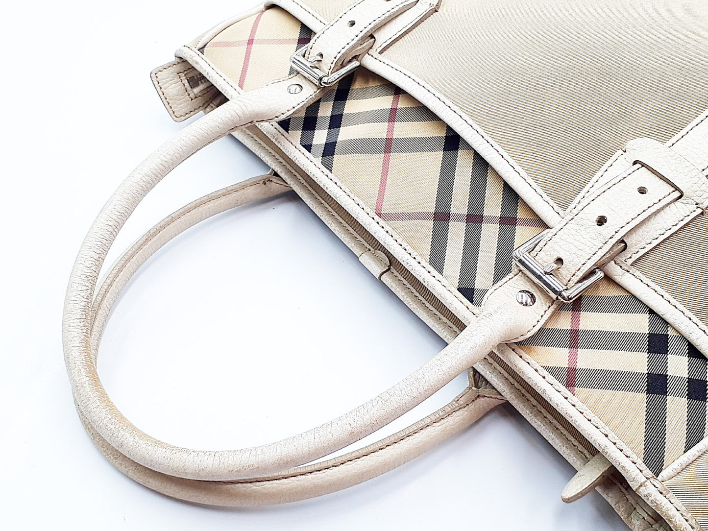 BURBERRY Nova Check Leather Bag 4-Piece Shoulder Bag Set