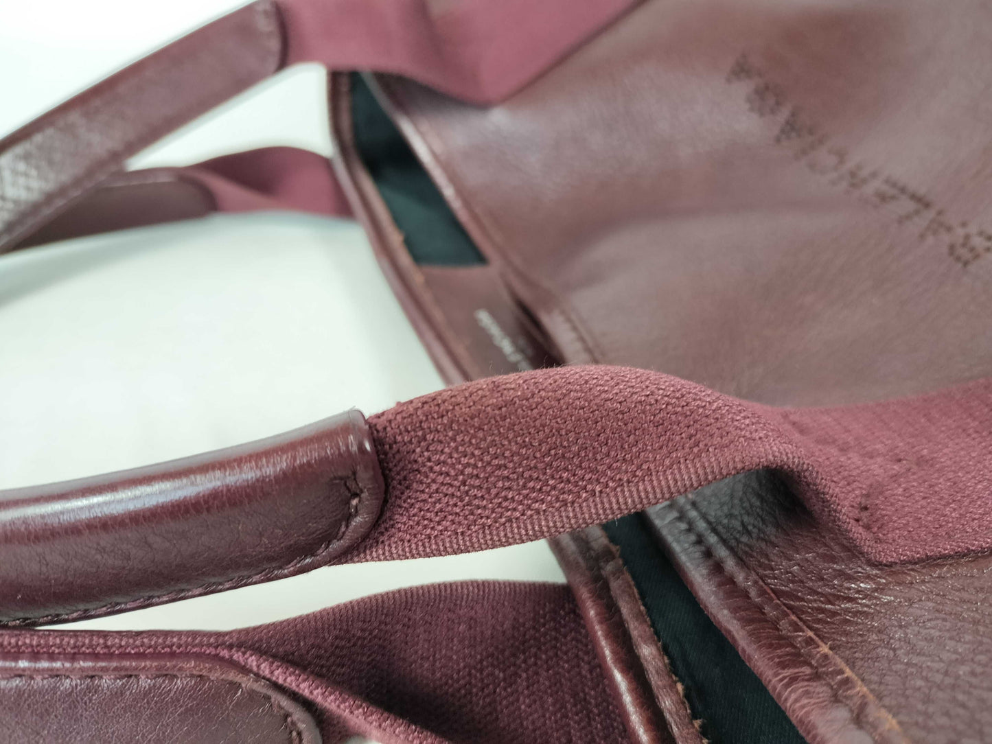 BALENCIAGA Navy Cabas Leather Tote Bag with Pouch