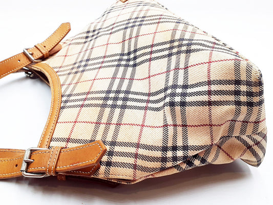 BURBERRY Nova Check Leather Bag 4-Piece Set Tote Bag