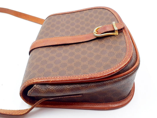 CELINE 4-Piece Macadam Leather Vintage Shoulder Bag Set