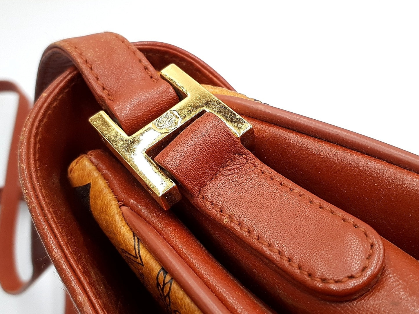 MCM 2-Piece Logo Shoulder Bag/Handbag Bag