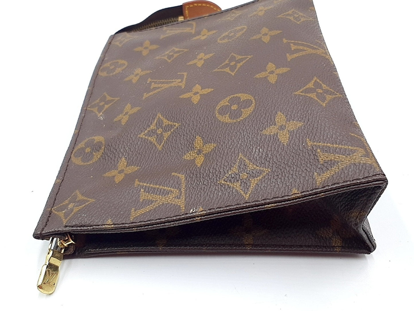 LOUIS VUITTON Monogram 4-Piece Set: Monogram Poche Toilette 15, Poche Toilette 19, Damier Cosmetic Pouch