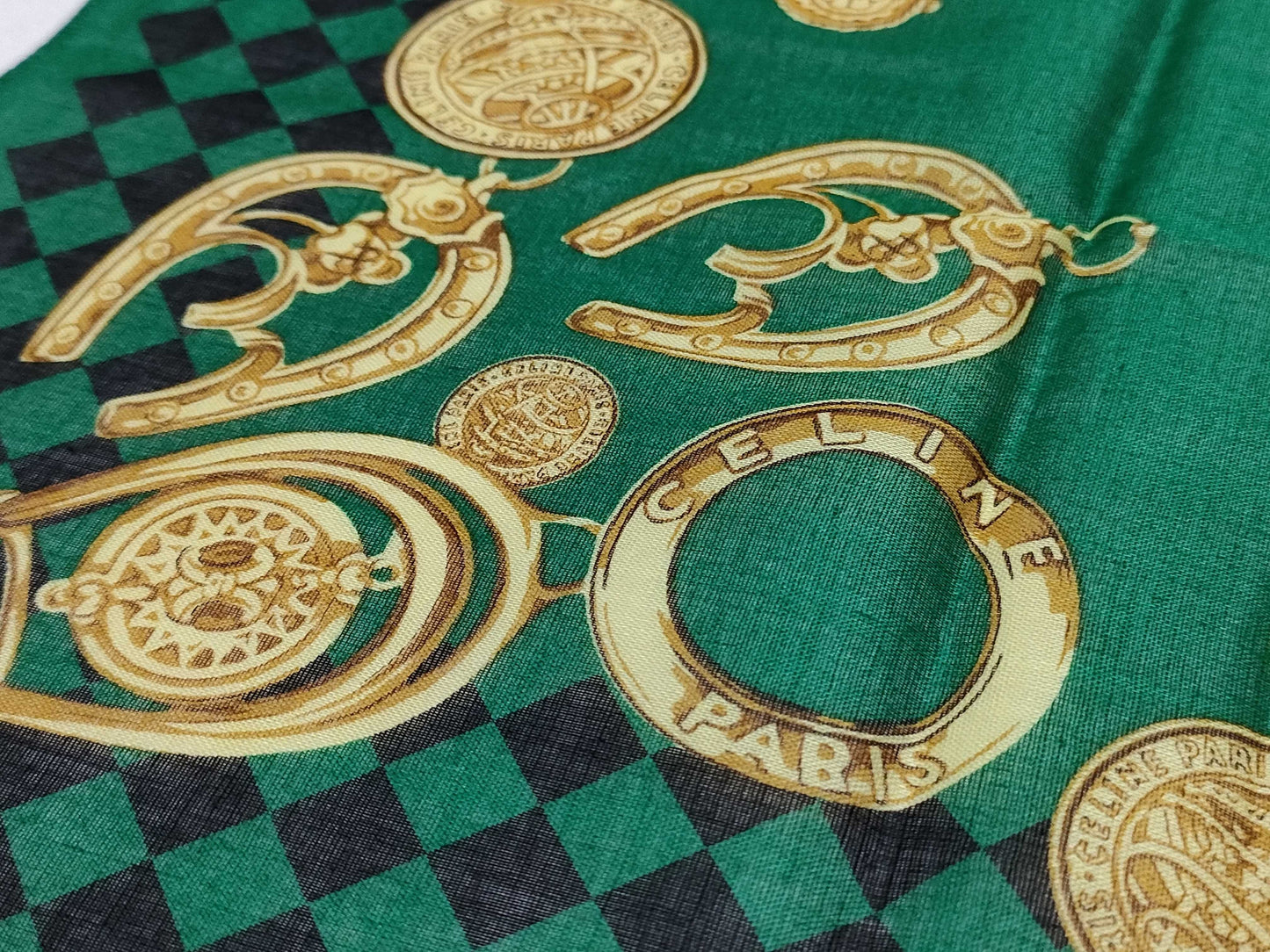 CELINE CELINE New, unused, with sticker, Triomphe Gold pattern scarf, other accessories