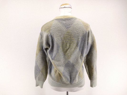 Dior Men's DIOR HOMME Argyle Wool Knit Thick Top