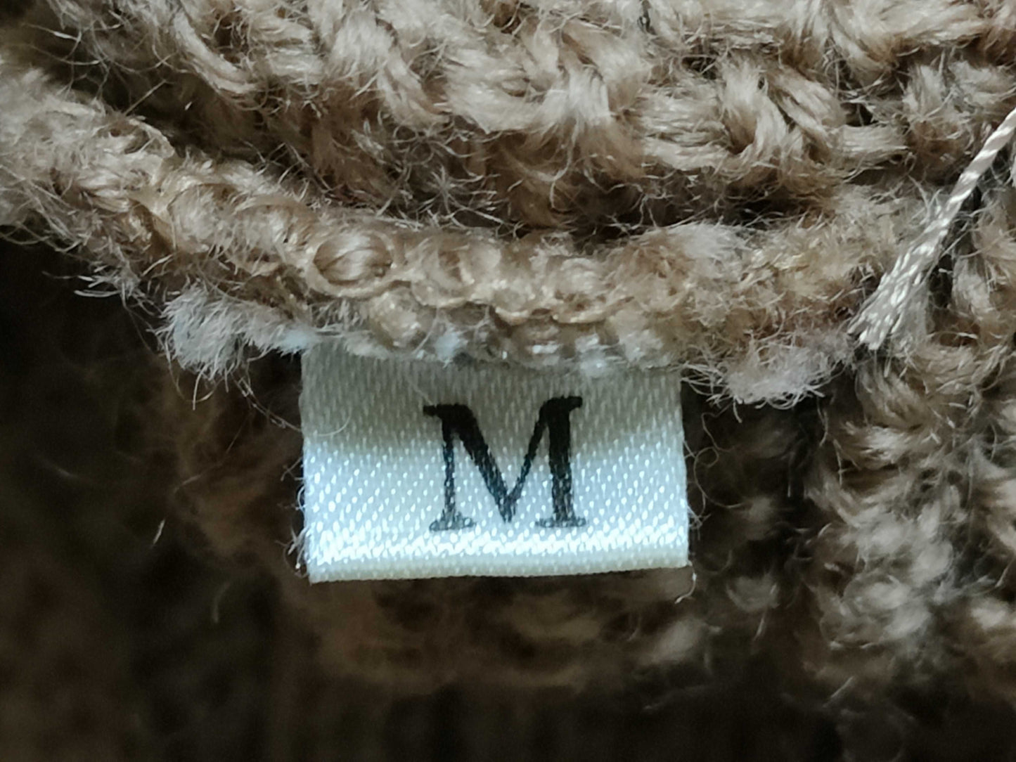 Yves Saint Laurent Men's Cable Camel Knit Sweater, Thick Top