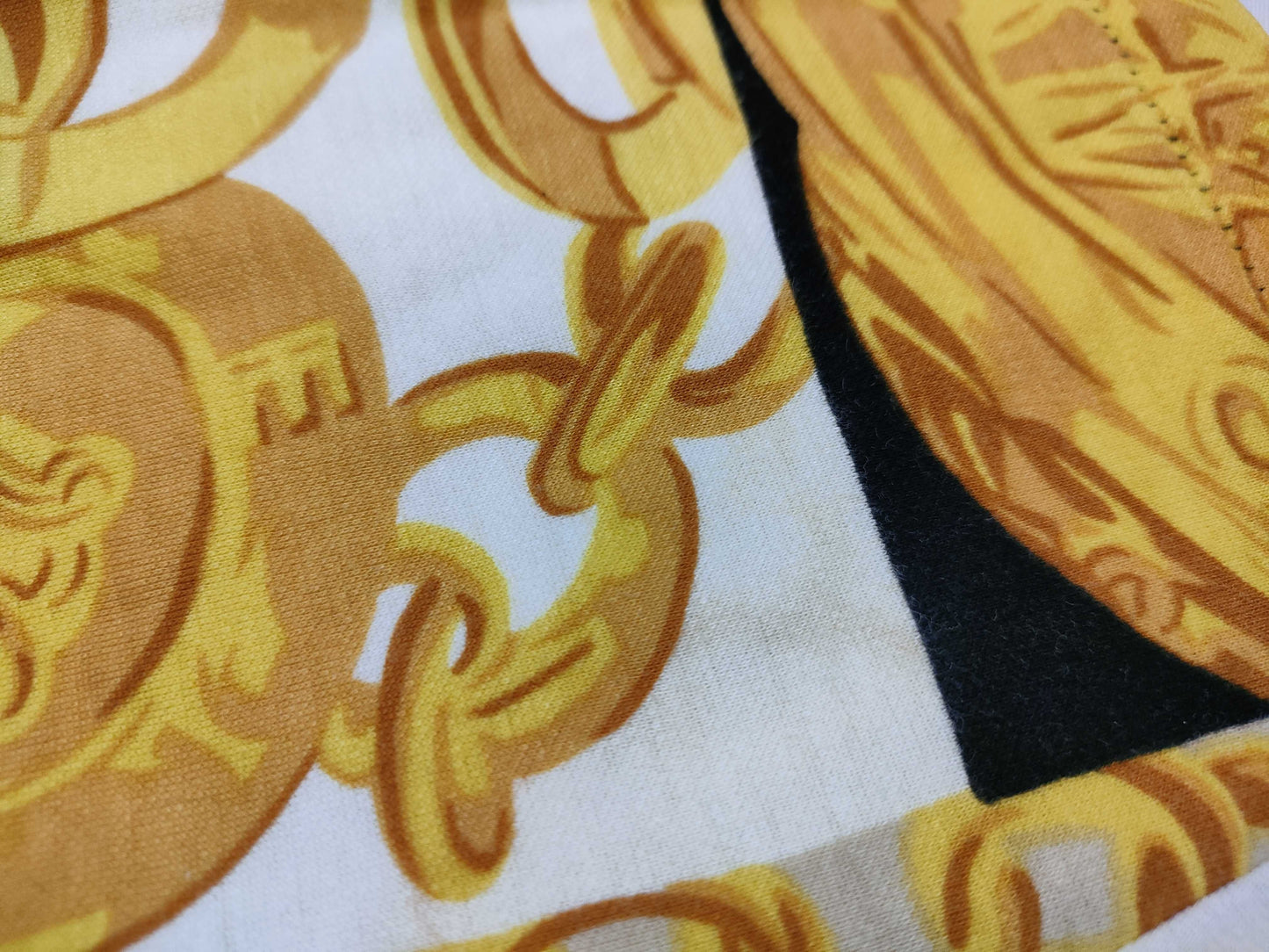 CELINE Triomphe Gold Pattern CELINE Cardigan Triomphe Design Top