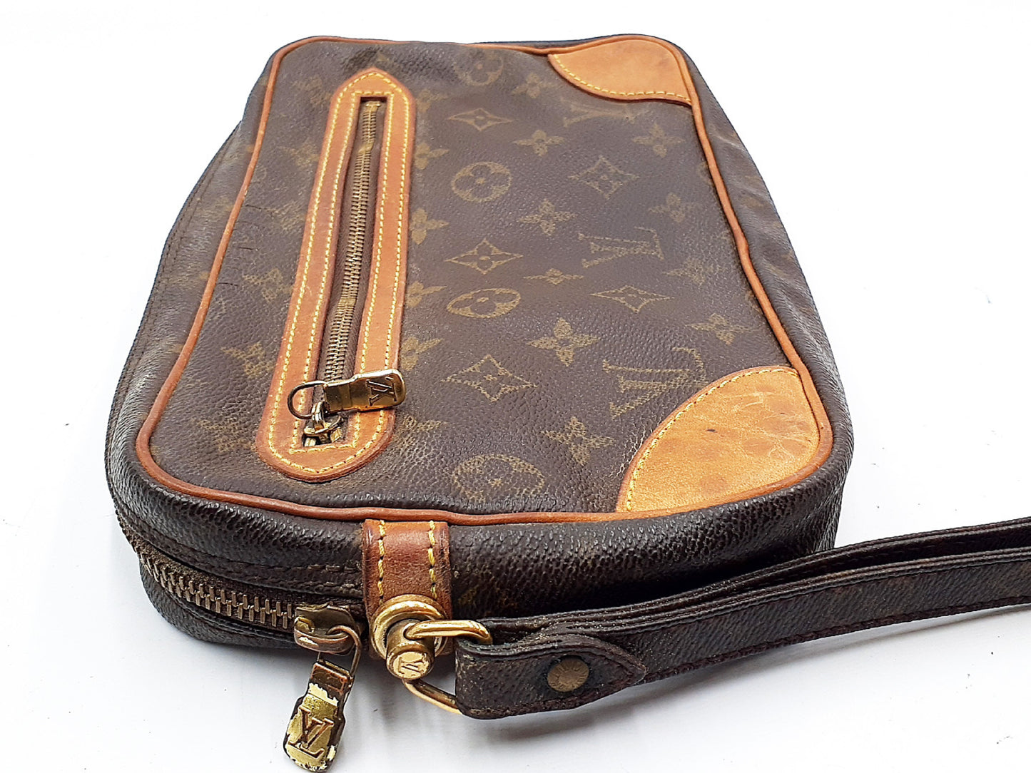 LOUIS VUITTON Monogram 4-Piece Set Monogram Marly Dragonne Compiègne 28 Second Bag