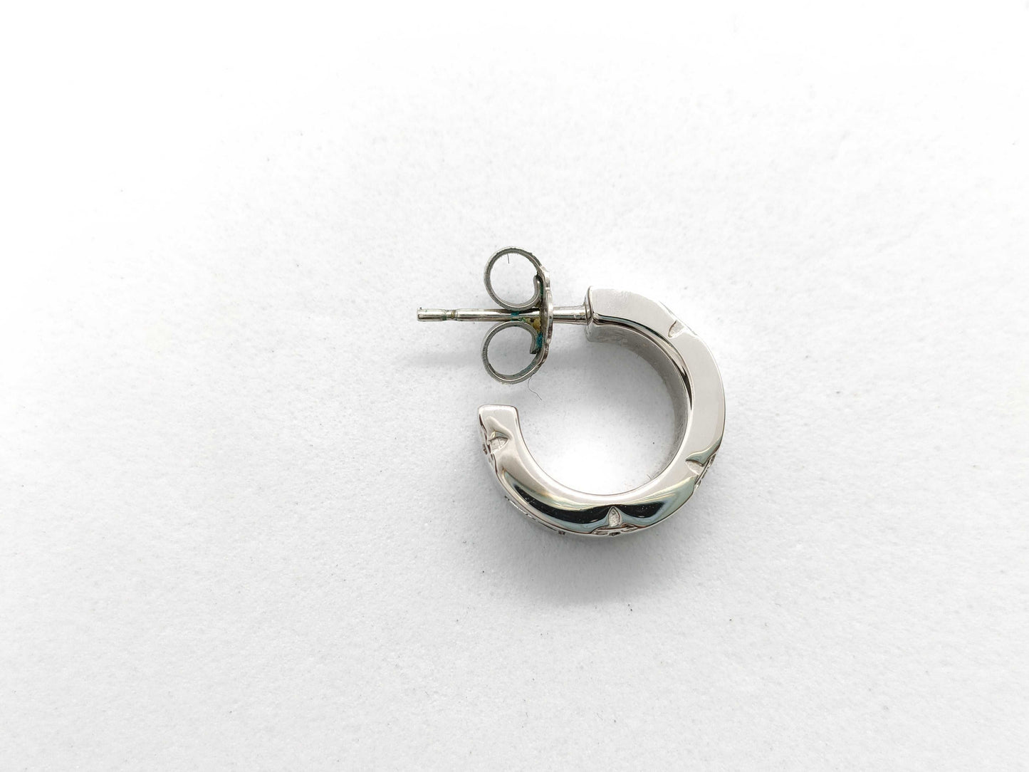 LOUIS VUITTON M02226 LV Mosaic Silver GP Earring