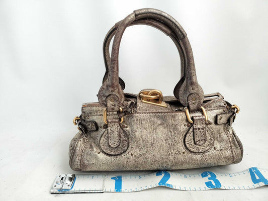 Chloe Paddington Bag Metallic Gold Vintage Finish Handbag